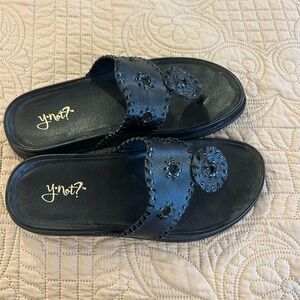 Black Slide Sandals (y.not brand) flip flops
